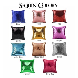 Sequin Pillow Personalized Custom Photo/text Pillow Custom Magic Pillow Mermaid Pillow Hidden Message Personalized Pillow GIFORUE image 9