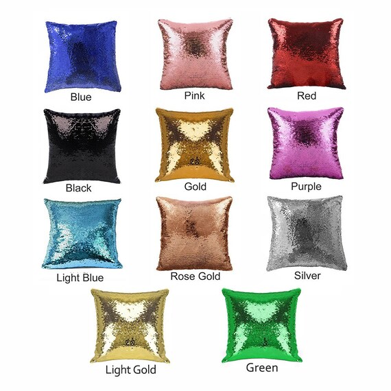 large sequin pillow