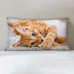 Taie d'oreiller photo personnalisée pour très grand lit | Taie d'oreiller standard personnalisée| Oreiller de lit queen-size en coton | Cadeau de Noël d'anniversaire de famille, amis | GIFORUE