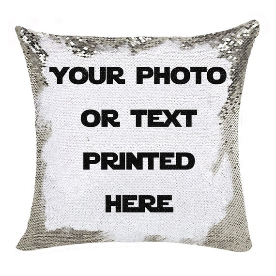 personalized pillow sequin