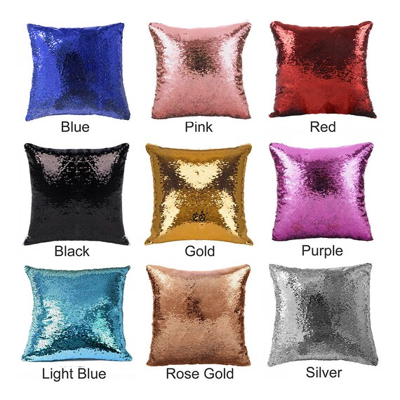 sequin pillow with face