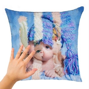 Reversible Sequin Pillow Etsy