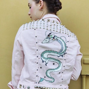 Custom Hand Painted Denim Jacket Commission