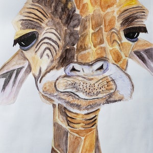 Watercolor Giraffe