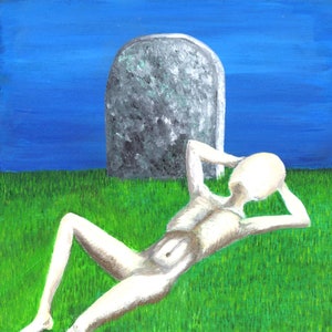 PRINT AT HOME. Grief art digital download. We Still Have a Relationship with Them. Painting 4 of 4.