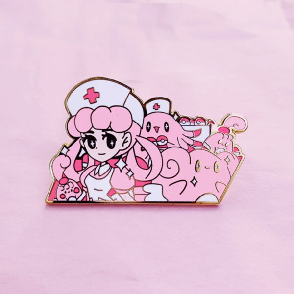 Pokemon Nurse Joy hard enamel pin