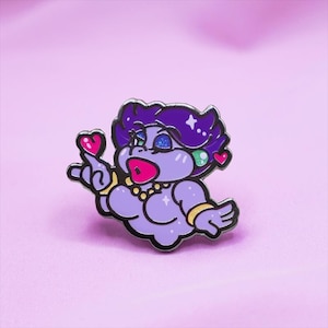 Madame Flurrie Black Nickel Enamel Pin