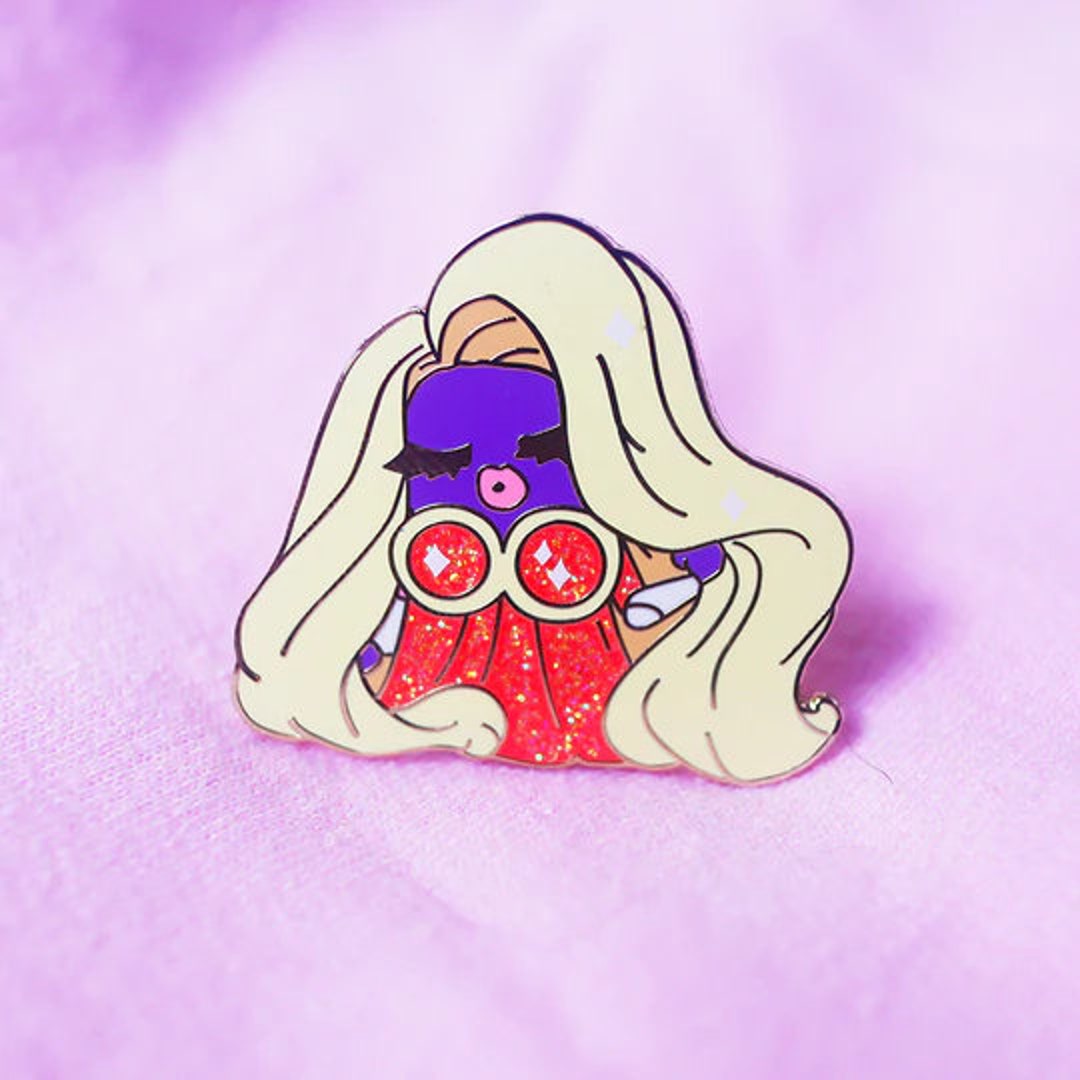Pokemon Queen Jynx glitter Enamel Pin Etsy