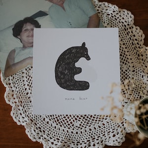 Carte postale maman ours
