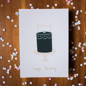 Herzlichen Glückwunsch zum Geburtstag! Karte - Geburtstagspostkarte, Geburtstagskarte