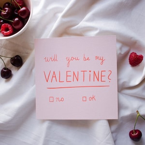 Wil jij mijn Valentijn zijn? kaart - ansichtkaart, roze ansichtkaart, Valentijnsdagkaart, Valentijnsdag ansichtkaart