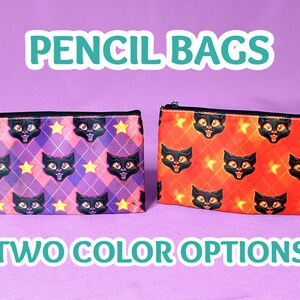 Halloween Mascot Cat Pencil Bag