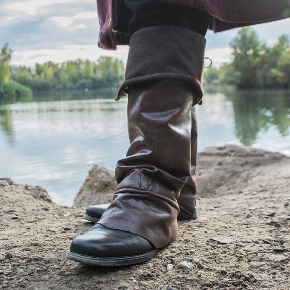 Faux Leather Gaiters for Adults and Children, Medieval Fantasy