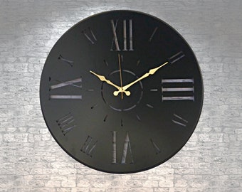Metal Wall Clock, Quality Metal Clocks, Modern Wall Clock, Large Wall Clock, Wall Decor, Wall Art, Wall Clock