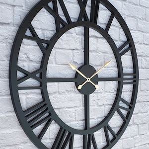 Extra Large Wood Wall Clock, High Quality Wood Wall Decors, Large Wall Clock, Wooden Wall Decor, Wall Art, Wall Clock. 32 inch/80cm