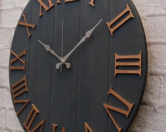 Reloj de pared de madera de calidad de 20'', decoración de pared de madera para tu habitación, reloj de pared de madera, puedes usarlo como reloj de madera o decoración de pared de madera