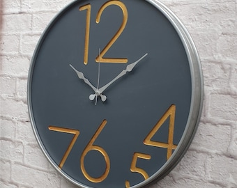 Hoogwaardige 20-inch wandklok, grote wandklok, unieke wandklok, moderne wandklok.