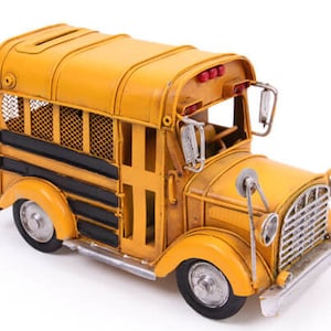 Decorative Metal School Bus, American School Bus, Gifts for children, Classic School Bus, Coin Box, Decorative Piggy Bank