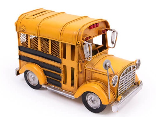 Decorative Metal School Bus, American School Bus, Gifts for children, Classic School Bus, Coin Box, Decorative Piggy Bank