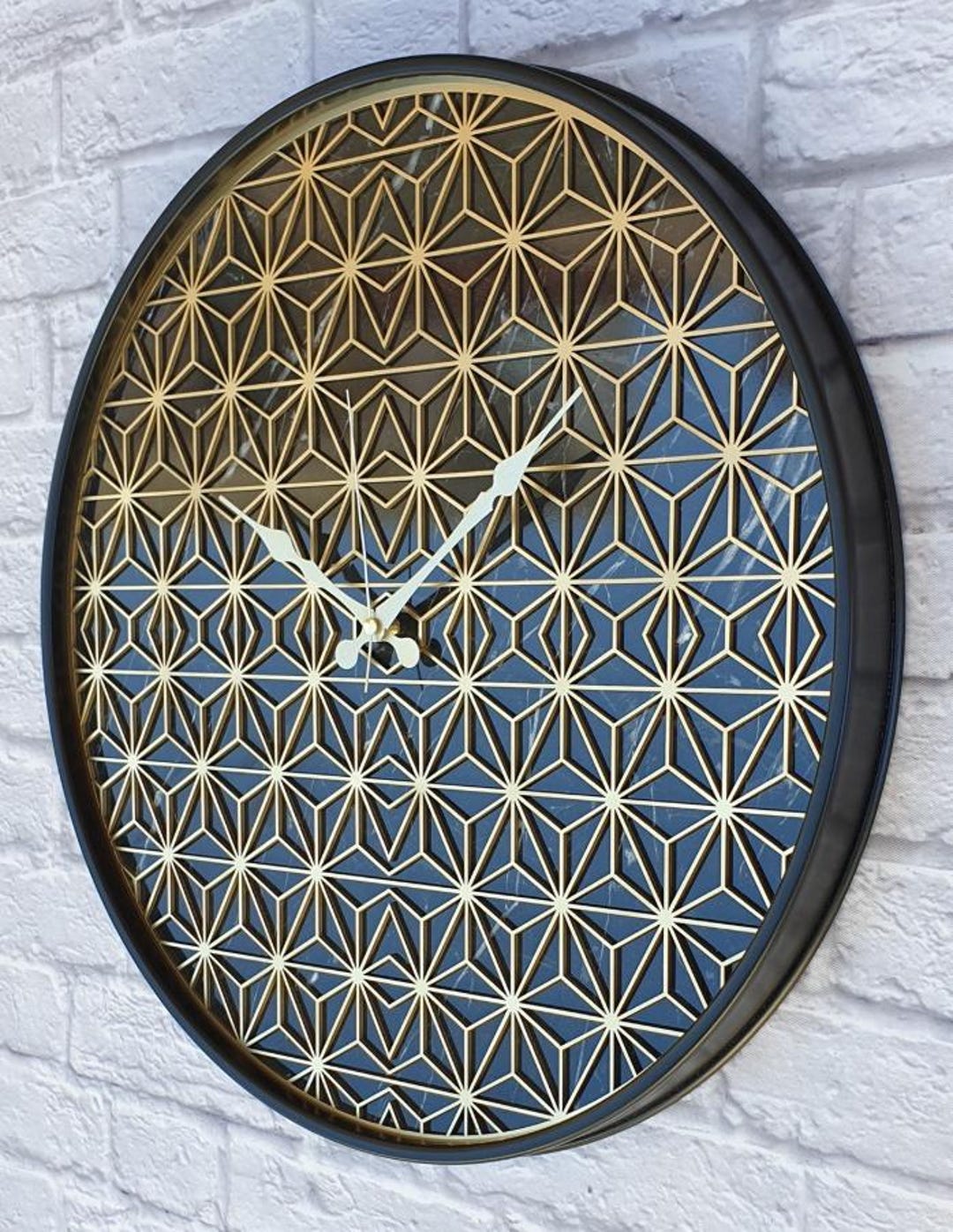 High Quality 20 Inch Wooden Wall Clock, Large Modern Clock, Silent Non ...