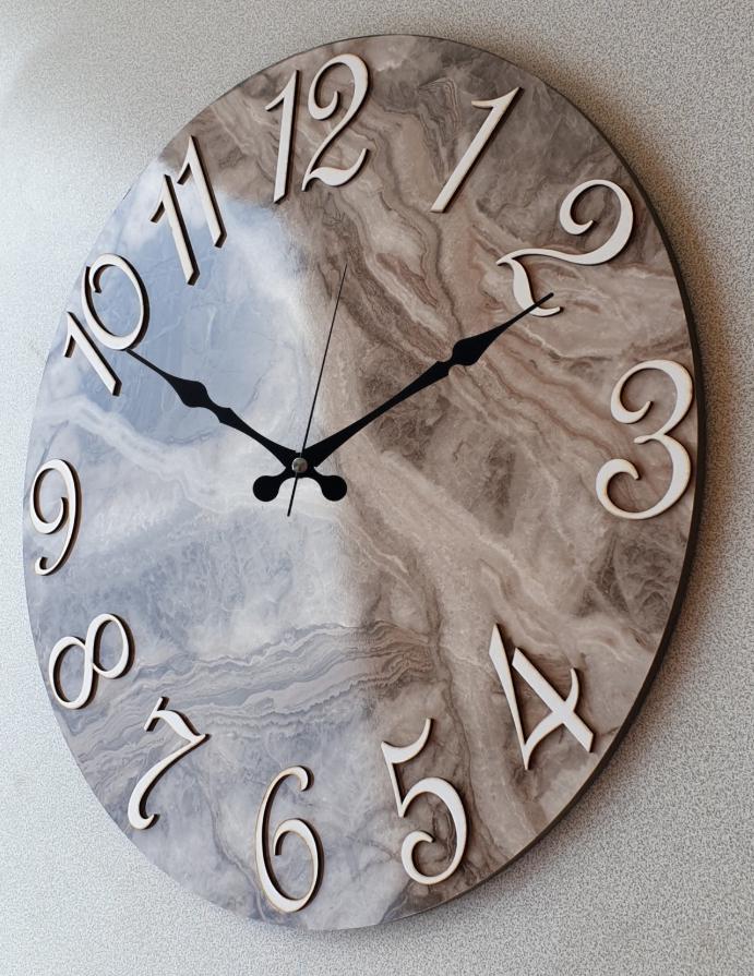 High Quality 20 Inch Marble Pattern Wall Clock, Marble Large Modern ...