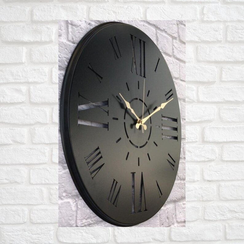 Metal Wall Clock Quality Metal Clocks Modern Wall Clock Etsy