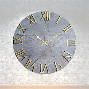 20 '' Quality Marble Pattern Wall Clock. Wall Clock, Marble Wall Clock. Modern Wall Clock, Farmhouse clock, Marble Clock  (50 cm-20 '')