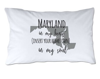 Maryland Pillow Case Etsy