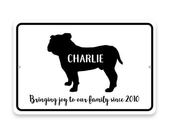 Metal wall sign Aluminum Sign Metal wall art Custom sign Personalized Basset Hound Bringing Joy to Our Lives Metal Room Sign