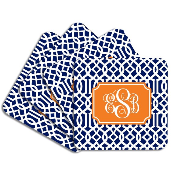 monogram coasters for drinks