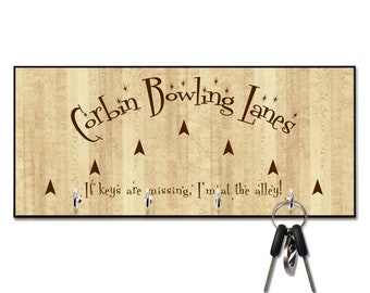 Bowling If Keys Are Missing Key Hanger - Personalized - Personalized - Wall mount key holder - Personalized Key holder - Key holder wall