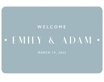 Personalized Wedding Welcome Sign -  Ceremony or Reception Sign