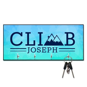 Personalized Rock Climber Key Hanger - Personalized - Wall mount key holder - Personalized Key holder - Key holder