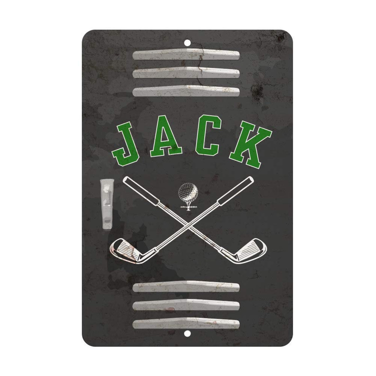 Personalized Golf Locker Room Sign Add Any Golfers Name on Etsy