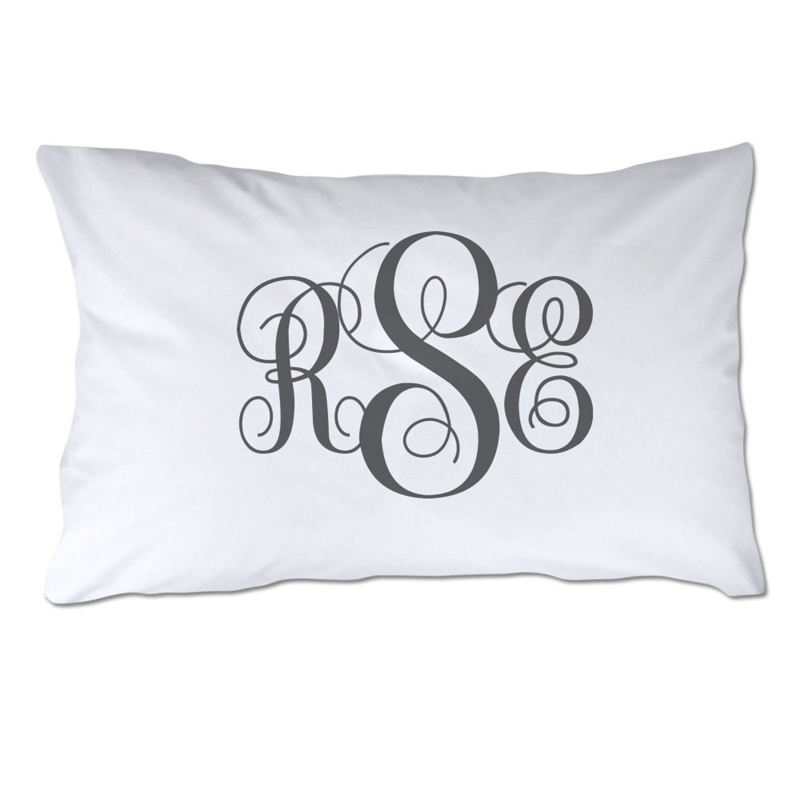 Personalized Monogram Pillowcase Personalized Pillowcase Etsy
