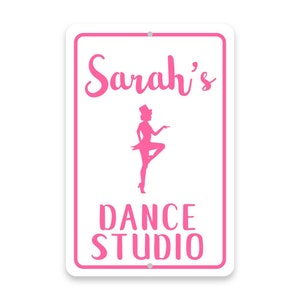 Personalized Tap Dance Studio Metal Room Sign - Metal Sign - Aluminum Sign - Customized sign - Name sign - Personalized gift