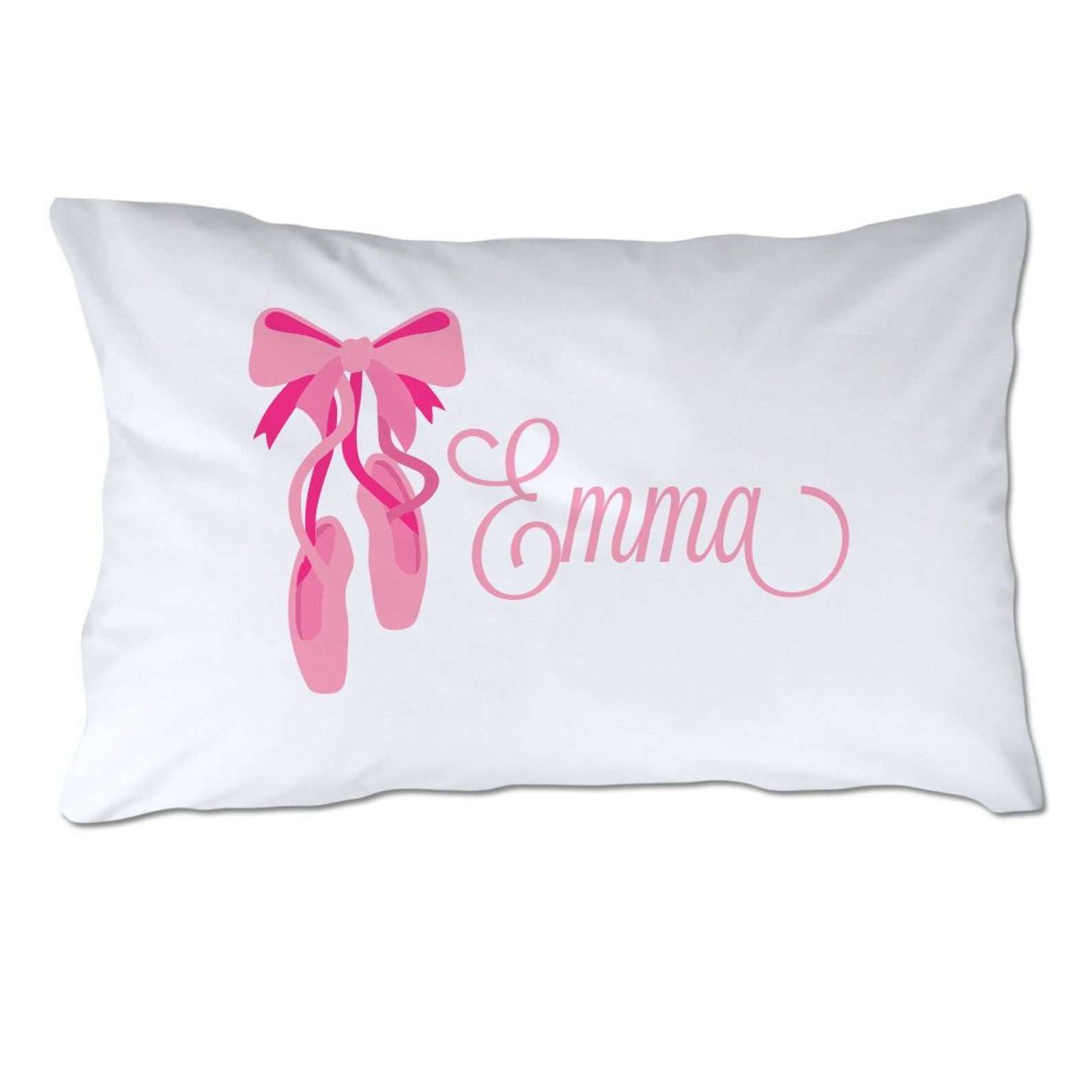 Personalized Ballerina Pillowcase Personalized Pillowcase Etsy