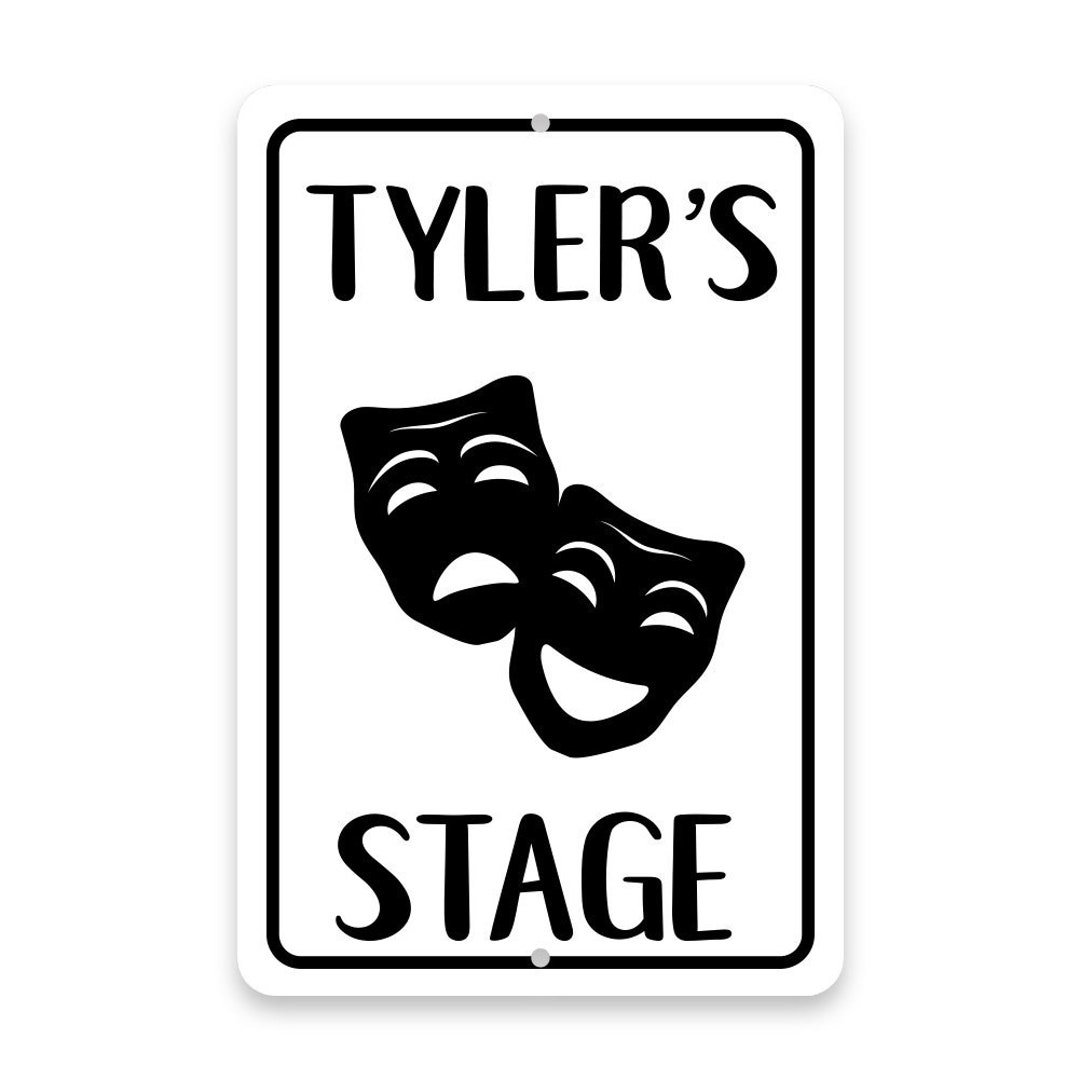 Personalized Actor / Actress's Stage Metal Room Sign - Metal Sign ...