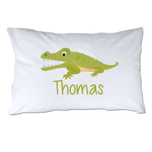 Personalized Alligator Pillowcase - Personalized Pillowcase - Standard Size Pillowcase - 20x32&quot; - Soft Polyester Pillowcase