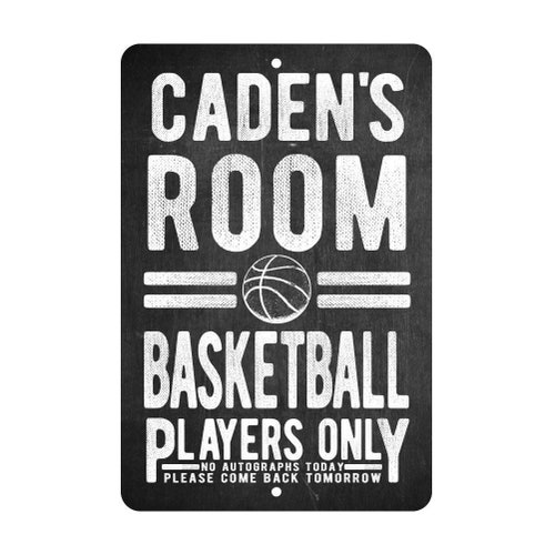 Personalized Basketball Name Sign Custom Metal Basketball Etsy