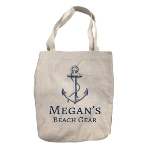 Personalized Beach Gear Tote Bag Custom Tote Bag Tote Bag - Etsy