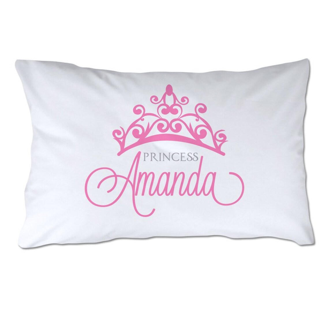 Personalized Princess Pillowcase Personalized Pillowcase Etsy
