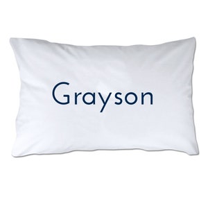 Personalized Toddler Size Name Pillowcase with Pillow Included - Personalized Pillow - Toddler Pillowcase - 14x18&quot; - Travel Pillow