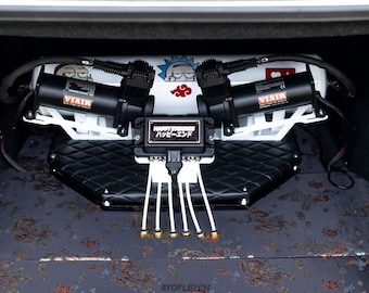 Soporte de bandeja de maletero con suspensión neumática para Viair Airlift AccuAir Slam Componentes Airtekk, instalación de suspensión neumática personalizada para automóvil o camión