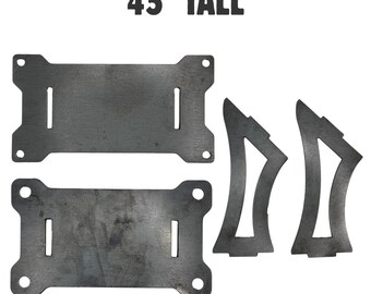 Airtekk Manifold Tall 45 degree 4-Piece Mount Kit - USA Made Steel