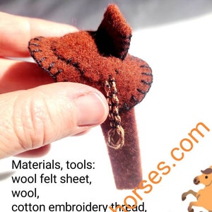 Molde para costura de sela de feltro para cavalo, PDF, brinquedos de lã, tutorial, amantes de cavalos, ecológico, presente, decoração, casa, animais.