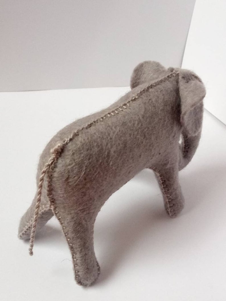 Felt elephant wool stuffed animal gift for boys gift for Etsy