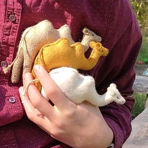 Felt Camel Sewing Pattern, Stuffed Animal Tutorial (PDF Download)