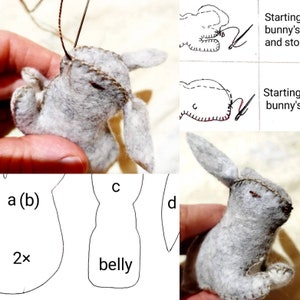 Osterhase Schnittmuster, Hase Schnittmuster, Osterhase, Selbermachen, Öko Geschenk, Wolle basteln, Filzhase nähen, Filztiere nähen