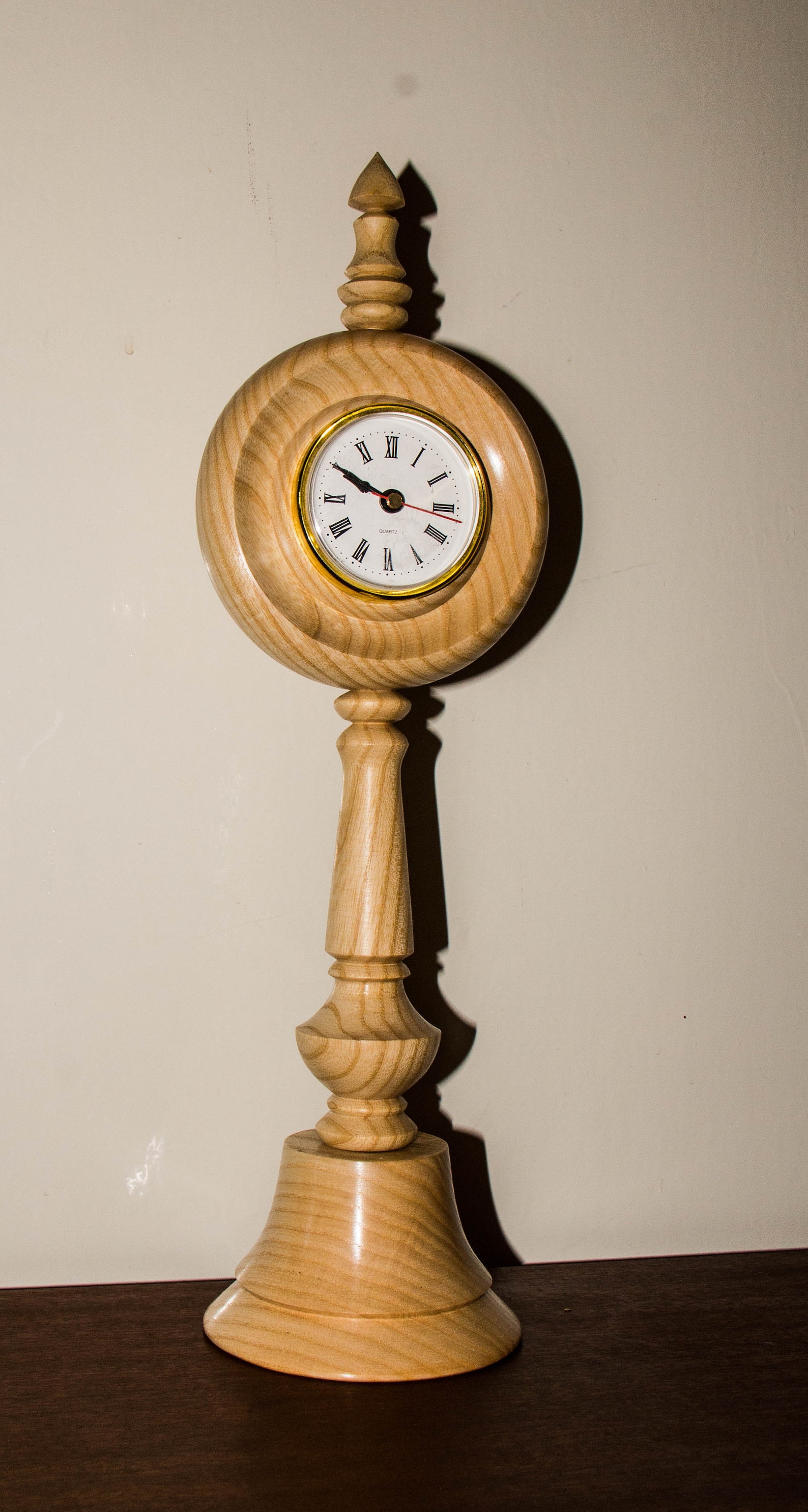 Ash Clock Ash Pedestal Clock - Etsy